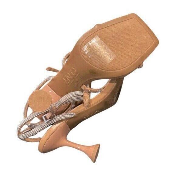 I.n.c. Women's Ezulah Embellished Strappy Dress Sandals, pumps, heel Dark Almond - Picture 4 of 8